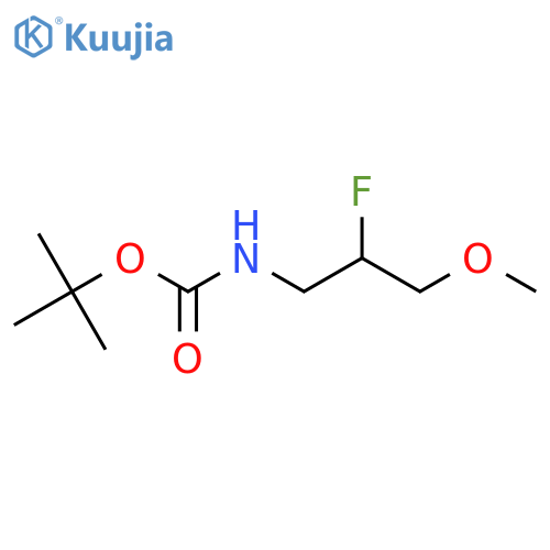 tert-butyl N-(2-fluoro-3-methoxypropyl)carbamate structure