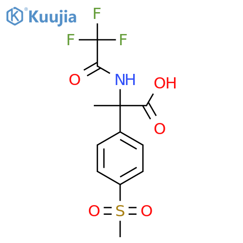 2-(4-Methanesulfonylphenyl)-2-(2,2,2-trifluoroacetamido)propanoic acid structure