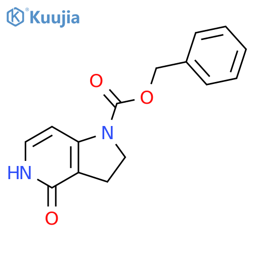 benzyl 4-hydroxy-1H,2H,3H-pyrrolo3,2-cpyridine-1-carboxylate structure