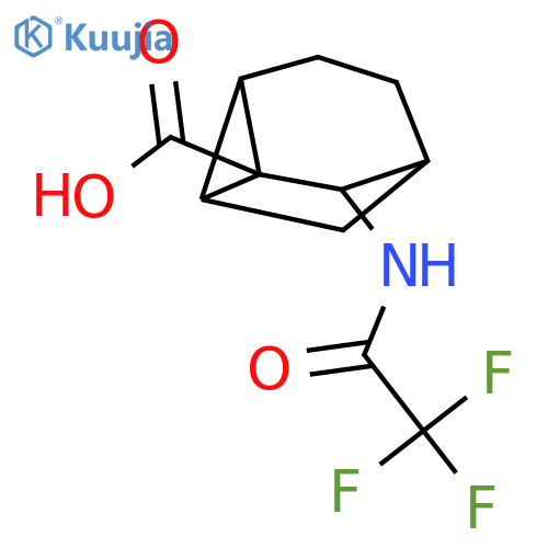 8-(2,2,2-trifluoroacetamido)tricyclo3.2.1.0,2,7octane-1-carboxylic acid structure