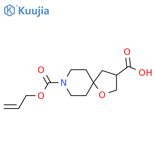 8-(prop-2-en-1-yloxy)carbonyl-1-oxa-8-azaspiro4.5decane-3-carboxylic acid structure