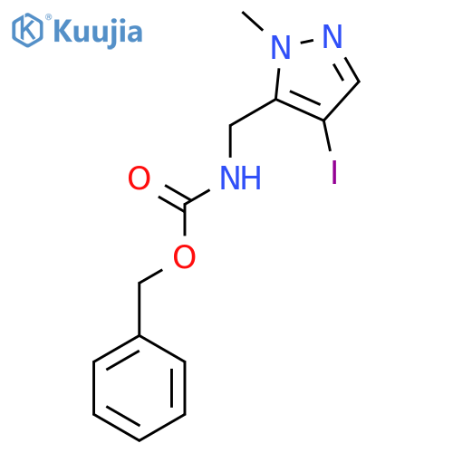 benzyl N-(4-iodo-1-methyl-1H-pyrazol-5-yl)methylcarbamate structure