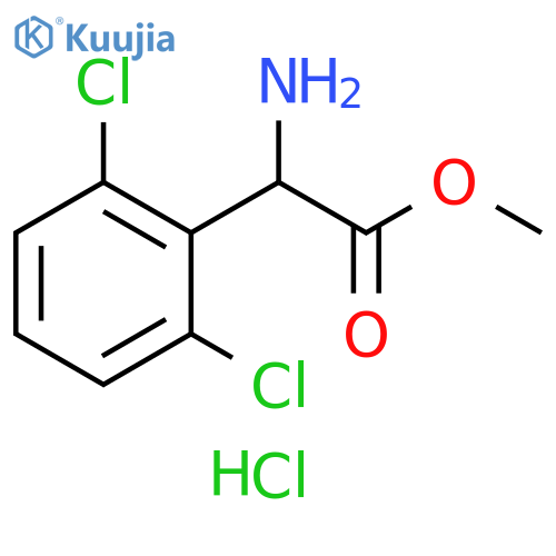 Methyl 2-amino-2-(2,6-dichlorophenyl)acetate hydrochloride structure