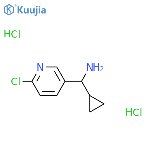 (6-Chloropyridin-3-yl)(cyclopropyl)methanamine dihydrochloride structure