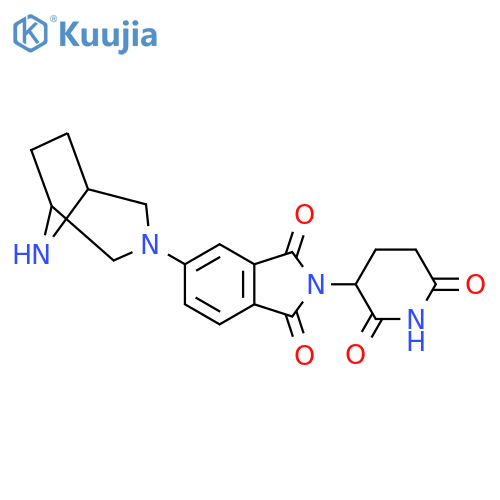 5-{3,8-diazabicyclo[3.2.1]octan-3-yl}-2-(2,6-dioxopiperidin-3-yl)-2,3-dihydro-1H-isoindole-1,3-dione structure