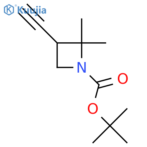 Tert-butyl 3-ethynyl-2,2-dimethylazetidine-1-carboxylate structure