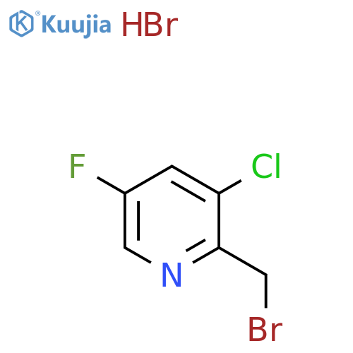 2-(Bromomethyl)-3-chloro-5-fluoropyridine hydrobromide structure