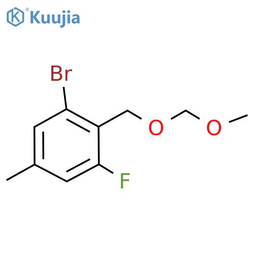 1-Bromo-3-fluoro-2-((methoxymethoxy)methyl)-5-methylbenzene structure