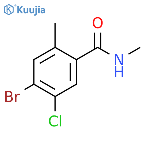 4-Bromo-5-chloro-N,2-dimethylbenzamide structure