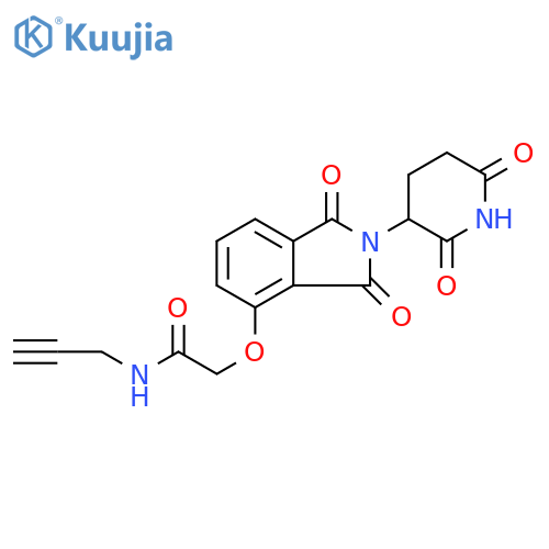 2-((2-(2,6-Dioxopiperidin-3-yl)-1,3-dioxoisoindolin-4-yl)oxy)-N-(prop-2-yn-1-yl)acetamide structure