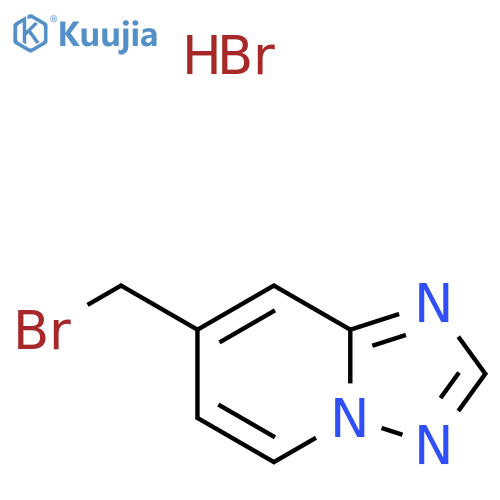 7-(Bromomethyl)-[1,2,4]triazolo[1,5-a]pyridine hydrobromide structure