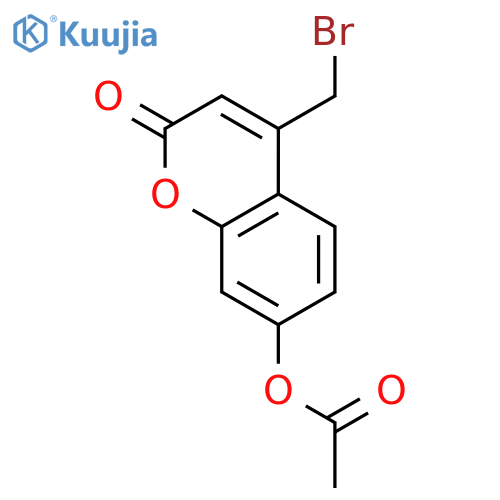 4-Bromomethyl-7-acetoxycoumarin structure