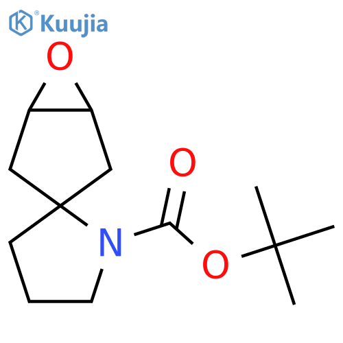 Tert-butyl 6-oxaspiro[bicyclo[3.1.0]hexane-3,2'-pyrrolidine]-1'-carboxylate structure