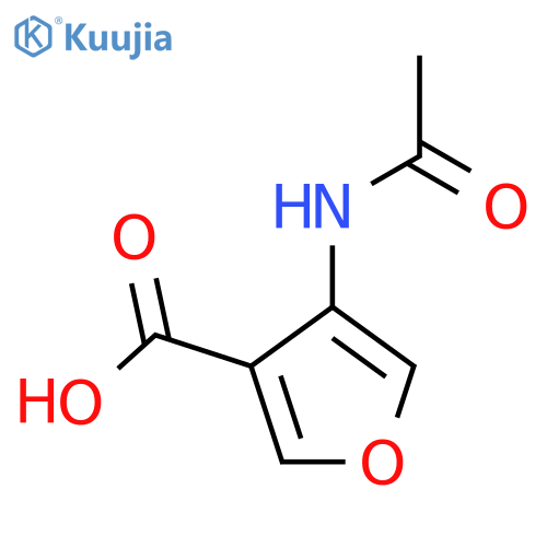 4-Acetamidofuran-3-carboxylic acid structure
