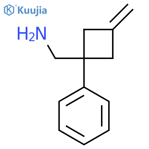 1-(3-Methylidene-1-phenylcyclobutyl)methanamine structure