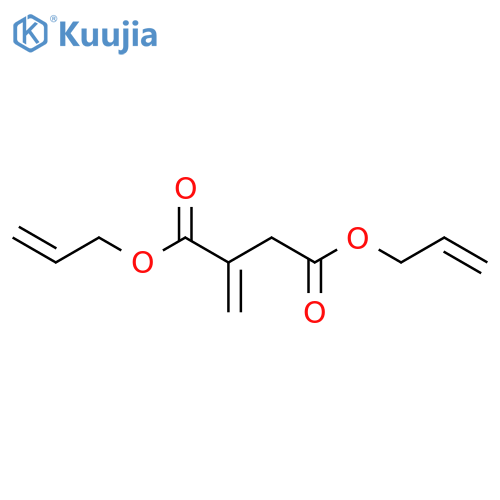 Butanedioic acid,2-methylene-, 1,4-di-2-propen-1-yl ester structure