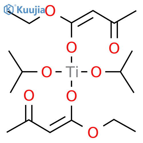 Diisopropoxy-bisethylacetoacetatotitanate structure