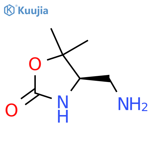(4R)-4-(aminomethyl)-5,5-dimethyl-1,3-oxazolidin-2-one structure