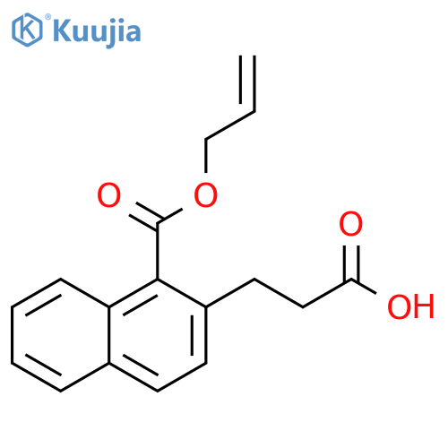 2-Naphthalenepropanoic acid, 1-[(2-propenyloxy)carbonyl]- structure