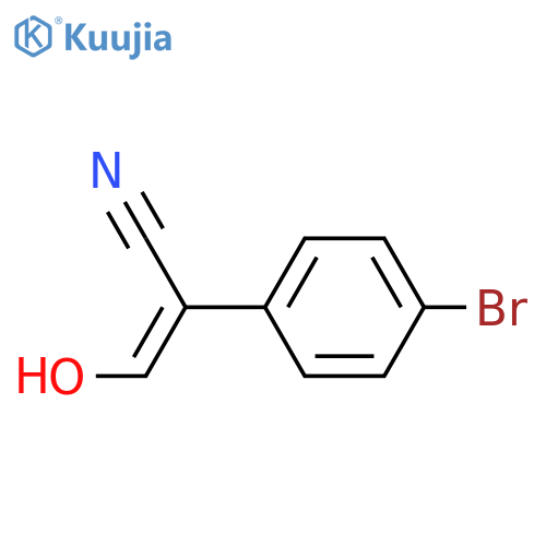 2-(4-Bromophenyl)-3-hydroxyacrylonitrile structure