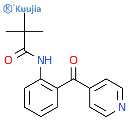 2,2-DIMETHYL-N-[2-(PYRIDINE-4-CARBONYL)-PHENYL]-PROPIONAMIDE structure