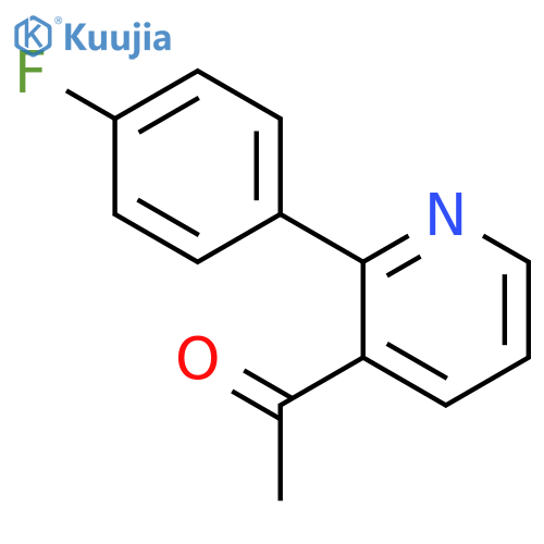 Ethanone,1-[2-(4-fluorophenyl)-3-pyridinyl]- structure