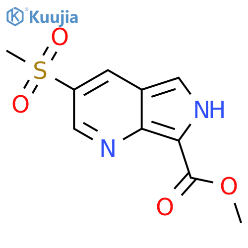 methyl 3-methanesulfonyl-6H-pyrrolo[3,4-b]pyridine-7-carboxylate structure