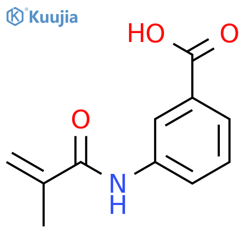 Benzoic acid, 3-[(2-methyl-1-oxo-2-propenyl)amino]- structure