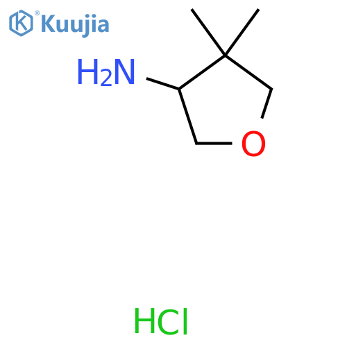 4,4-Dimethyloxolan-3-amine hydrochloride structure