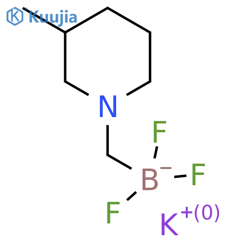 Potassium (S)-Trifluoro[(3-methyl-1-piperidyl)methyl]borate structure