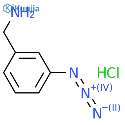 Benzenemethanamine, 3-azido-, hydrochloride (1:1) structure