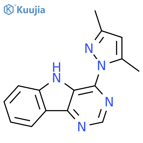 4-(3,5-DIMETHYL-1H-PYRAZOL-1-YL)-5H-PYRIMIDO[5,4-B]INDOLE structure