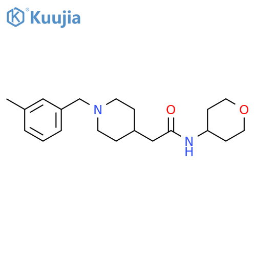 2-{1-[(3-methylphenyl)methyl]piperidin-4-yl}-N-(oxan-4-yl)acetamide structure