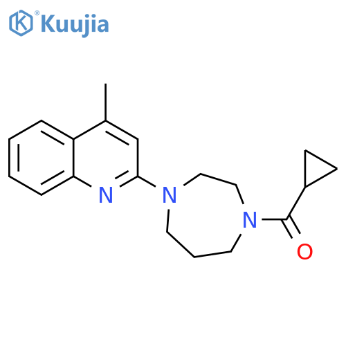 2-(4-cyclopropanecarbonyl-1,4-diazepan-1-yl)-4-methylquinoline structure