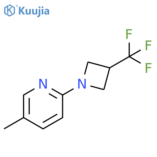 5-methyl-2-[3-(trifluoromethyl)azetidin-1-yl]pyridine structure