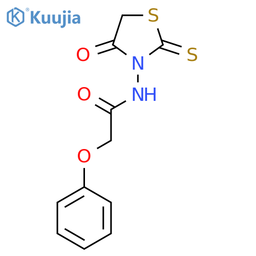 N-(4-Oxo-2-sulfanylidene-1,3-thiazolidin-3-yl)-2-phenoxyacetamide structure