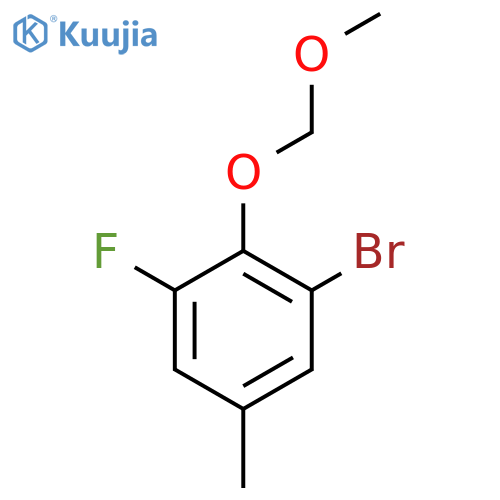1-Bromo-3-fluoro-2-(methoxymethoxy)-5-methylbenZene structure