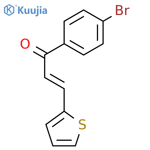 2-Propen-1-one, 1-(4-bromophenyl)-3-(2-thienyl)- structure