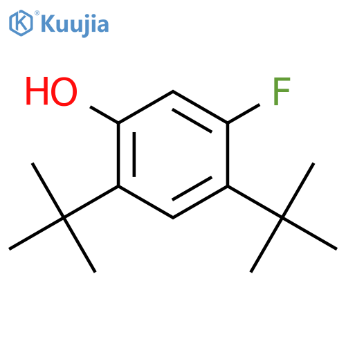 Phenol, 2,4-bis(1,1-dimethylethyl)-5-fluoro- structure