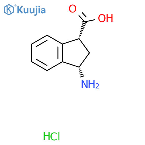 (1R,3S)-3-aminoindane-1-carboxylic acid;hydrochloride structure