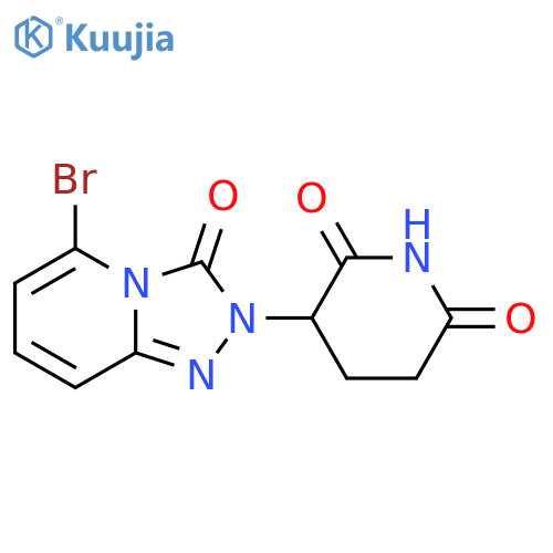 3-(5-Bromo-3-oxo-[1,2,4]triazolo[4,3-a]pyridin-2-yl)piperidine-2,6-dione structure
