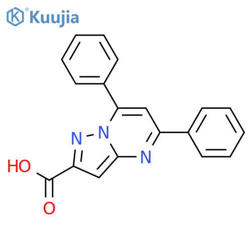 5,7-diphenylpyrazolo1,5-apyrimidine-2-carboxylic acid structure