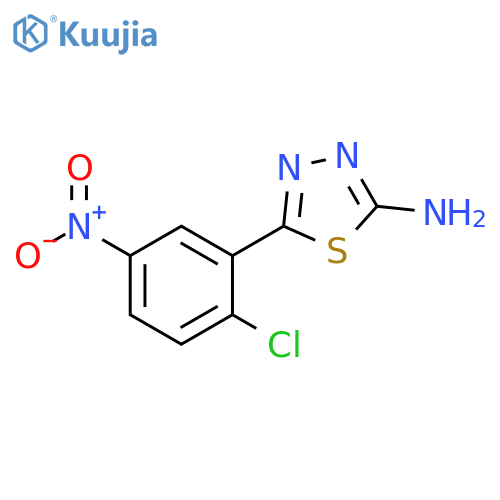 5-(2-Chloro-5-nitrophenyl)-1,3,4-thiadiazol-2-ylamine structure