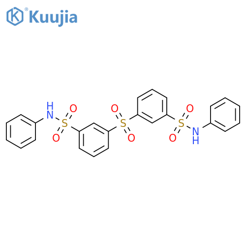 N-phenyl-3-3-(phenylsulfamoyl)benzenesulfonylbenzene-1-sulfonamide structure