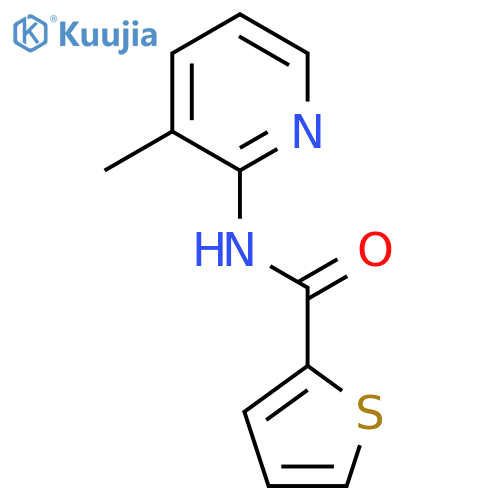 N-(3-Methyl-2-pyridinyl)-2-thiophenecarboxamide structure
