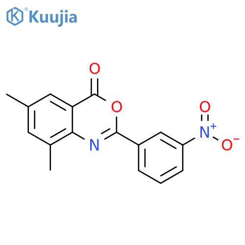 6,8-dimethyl-2-(3-nitrophenyl)-4H-3,1-benzoxazin-4-one structure