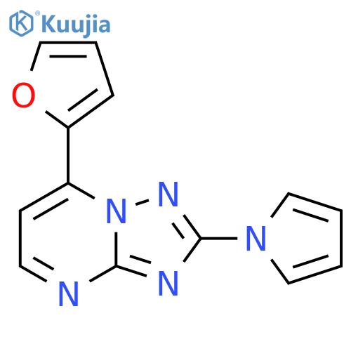 7-(2-Furyl)-2-(1H-pyrrol-1-yl)[1,2,4]triazolo[1,5-a]pyrimidine structure