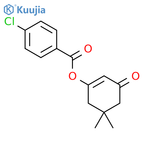 5,5-Dimethyl-3-oxo-1-cyclohexenyl 4-chlorobenzenecarboxylate structure