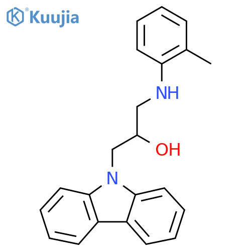 1-(9H-carbazol-9-yl)-3-(2-methylphenyl)aminopropan-2-ol structure