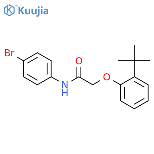 N-(4-bromophenyl)-2-(2-tert-butylphenoxy)acetamide structure